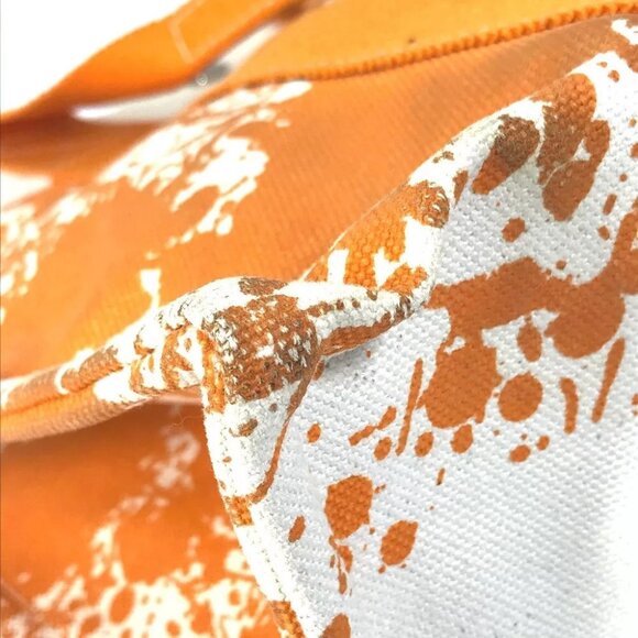 HERMES Hand Bag Bora Bora PM Cheval Spries bag with pouch Tote Bag Canvas Orange - Picture 13 of 16